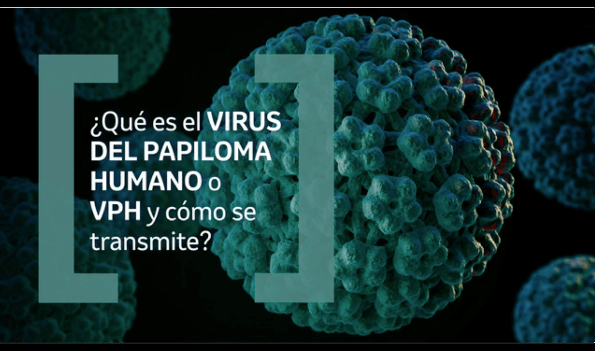 Banner informativo sobre qué es el VPH y cómo se transmite